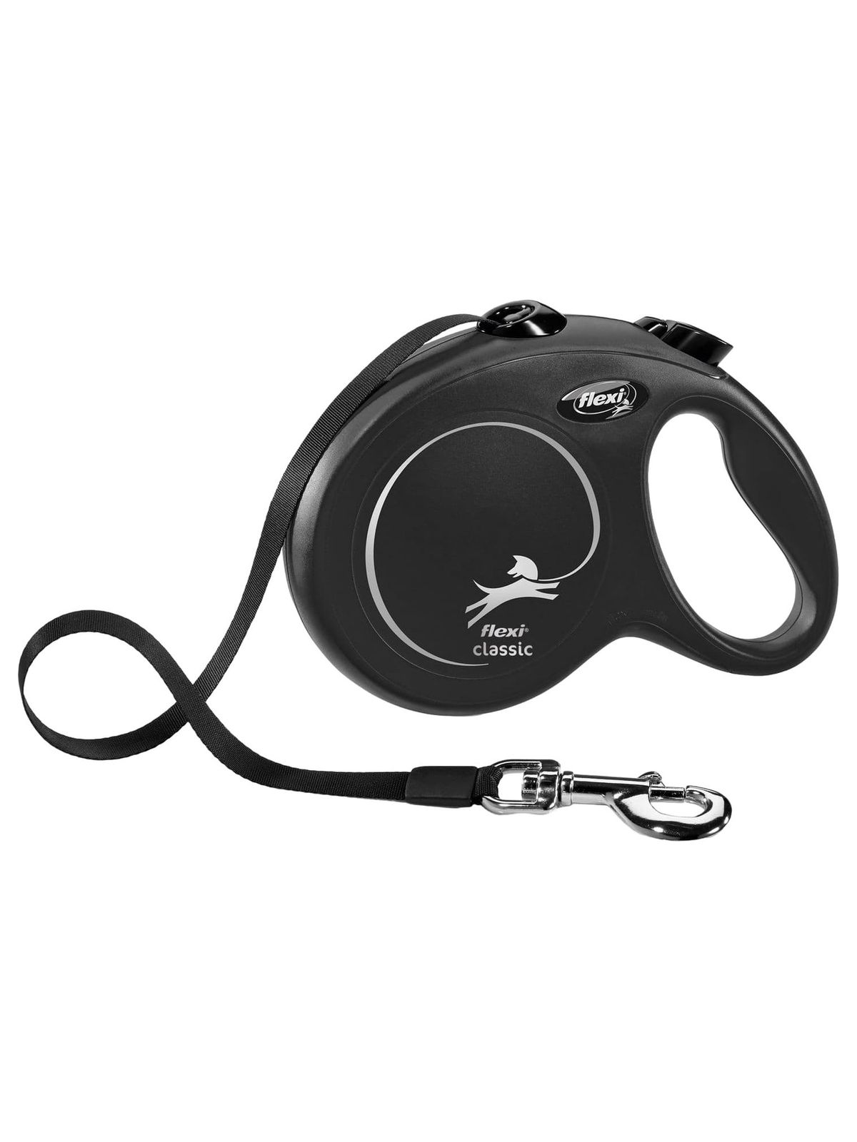Flexi flexi рулетка New Classic L (до 50 кг) лента 5 м черная