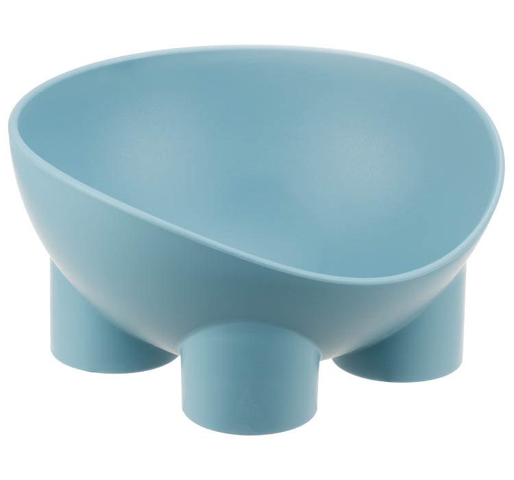 Миска пластиковая для животных СЛОН 0,3л голубая