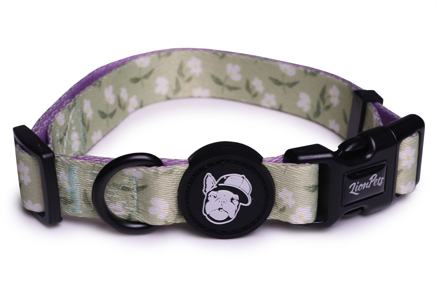 Ошейник для собак LionPets с рисунком LPO-00500-10 (L-Обхват 40-65 см, ширина 2,5 см)