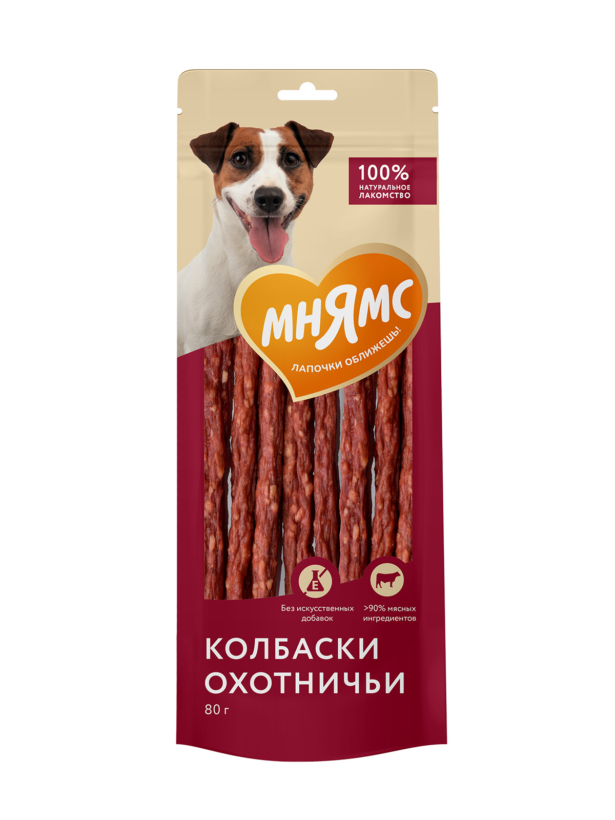 Лакомство Мнямс На каждый день для собак Колбаски охотничьи 80 г