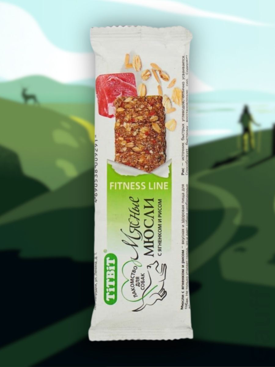 TiTBiT Лакомство Мюсли с ягненком и рисом 40 гр 4690538009291