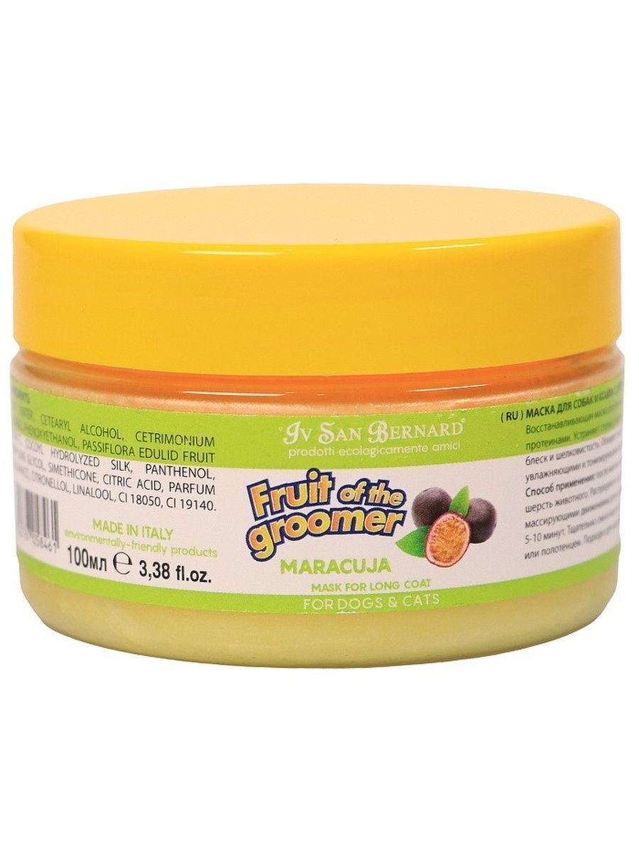 ISB  Maracuja Восстанавливающая маска для длинной шерсти100мл 8022767058461