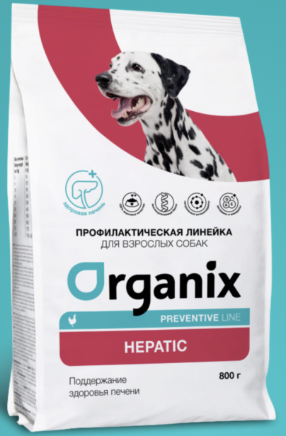 Organix Сухой корм для собак поддержание здоровье печени 2,5 кг 4640201670631