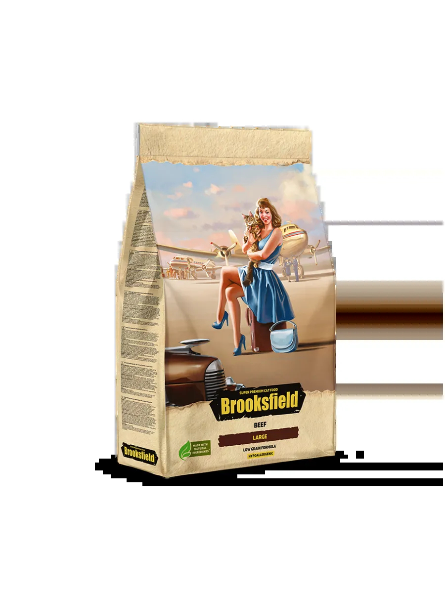 Сухой корм для кошек крупных пород с говядиной - 6 кг