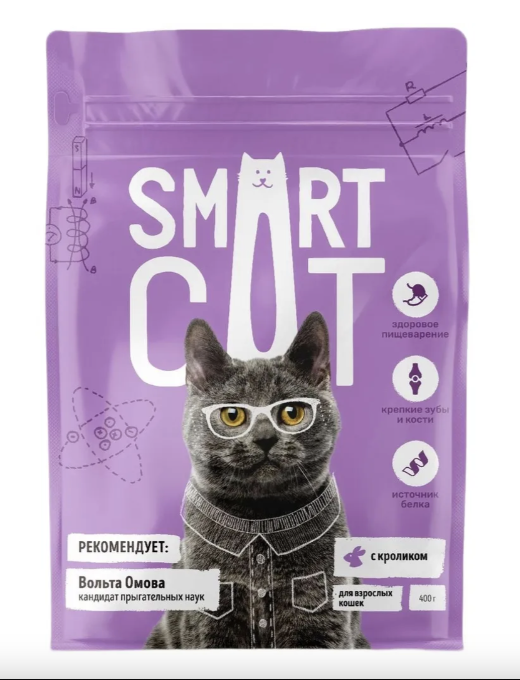 Smart Cat Сухой корм для кошек с кроликом 0,4 кг 4640201671805 4603763289093