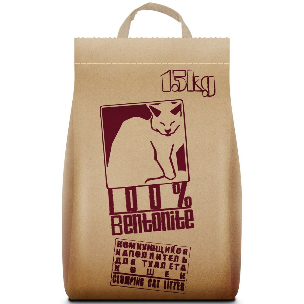 Pi-Pi Bent Profi Bentonite 100% Комкующийся наполнитель для кошачьих туалетов 15 кг (64198) 4630001800116