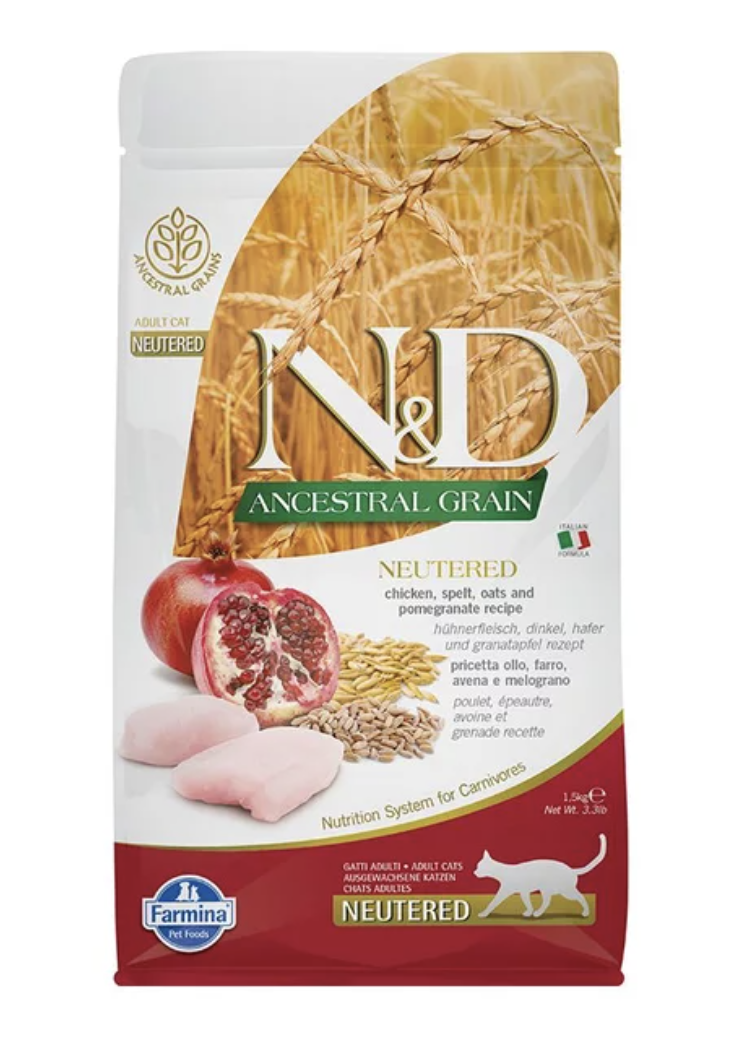 Farmina Low Grain корм для стерилизованных кошек с курицей 1,5кг