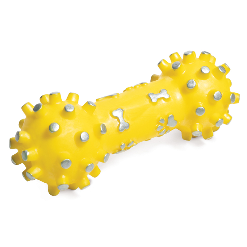 Triol Игрушка для собак "Гантель с шипами", 105мм