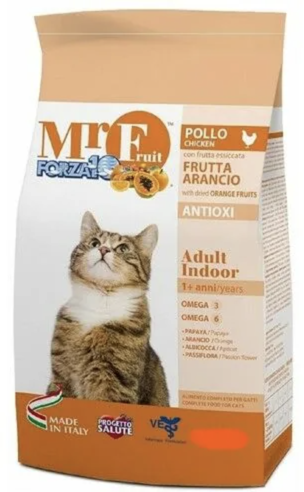 Forza10 Mr.Fruit Adult Indoor Сухой корм для кошек с курицей 0,4 кг