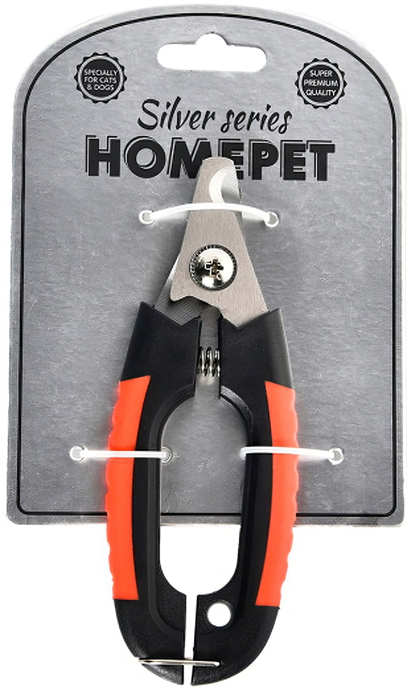 HOMEPET SILVER SERIES 16 см х 4,5 см размер L когтерез секатор с фиксатором