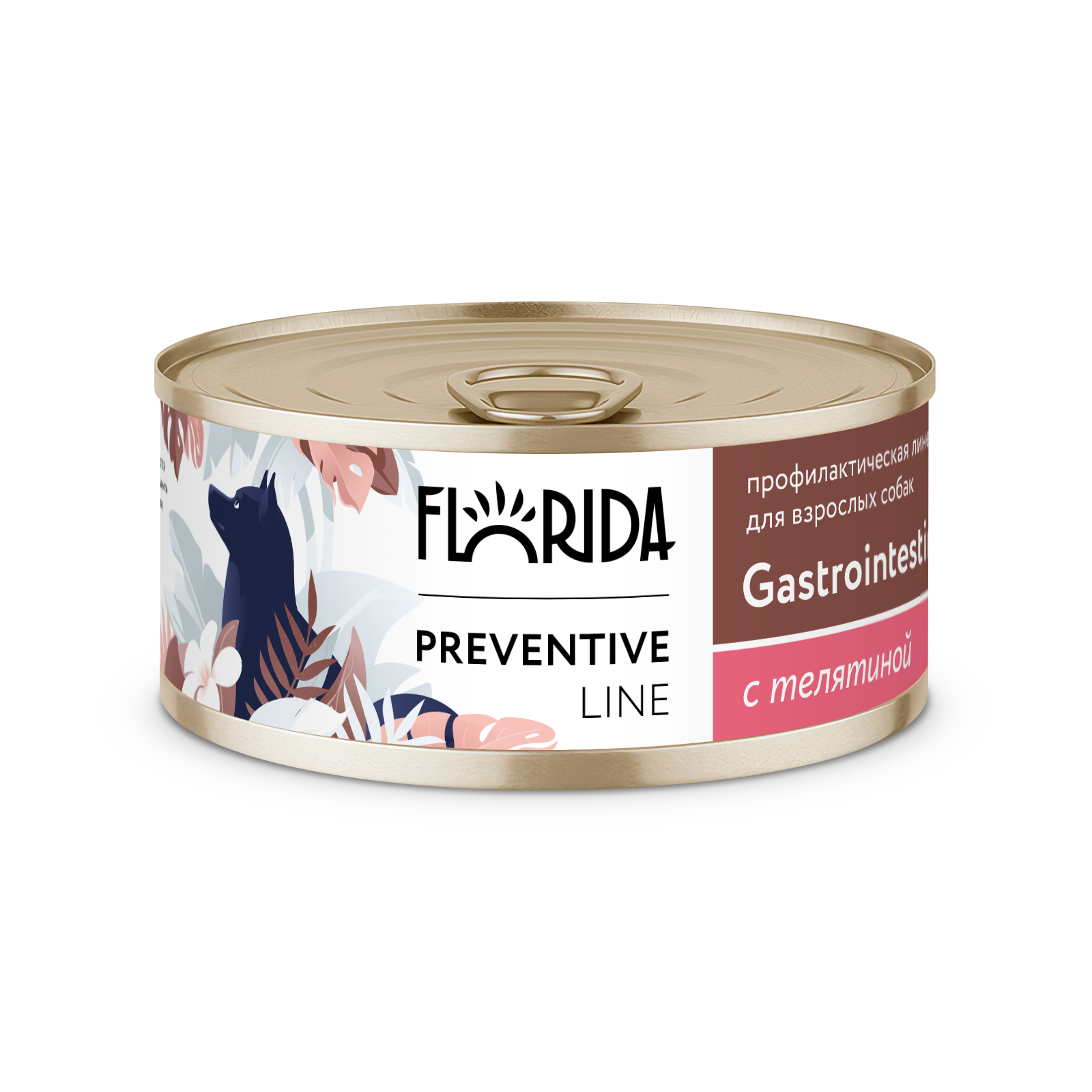 Florida Влажный корм для собак с телятиной 1шт-100г 4605029539997