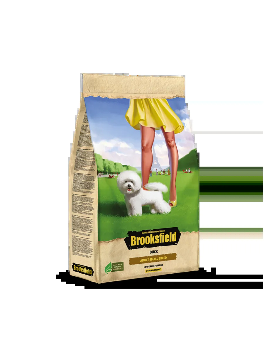 BROOKSFIELD Сухой корм для собак мелких пород с уткой и рисом - 6 кг