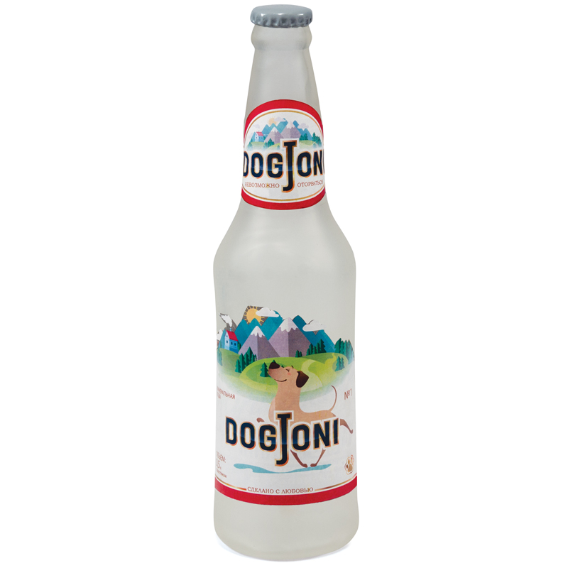 Triol Игрушка для собак "Бутылка - DogJoni", 240мм