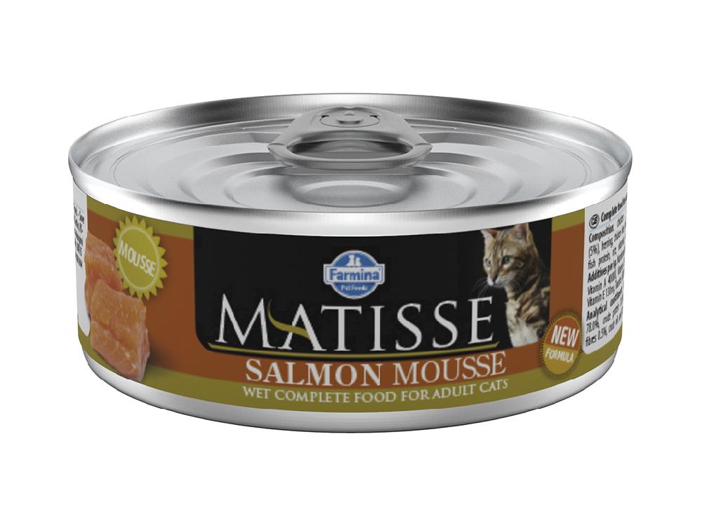 FARMINA Мусс для кошек Matisse, с лососем, 85 гр