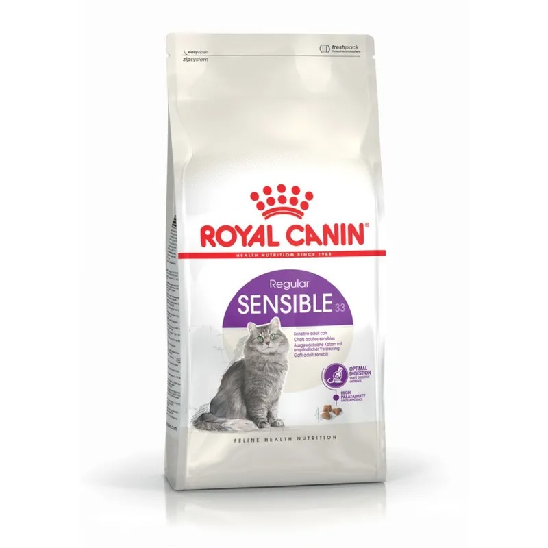 ROYAL CANIN Sensible для кошек с чувствительным пищеварением 4 кг 4627109380435