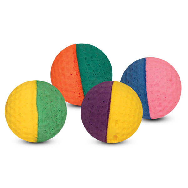 Triol Игрушка для кошек Мяч для гольфа, разноцветный, d40мм (туба 60шт.)