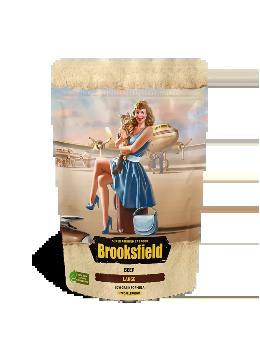 Сухой корм для кошек крупных пород с говядиной - 400 г