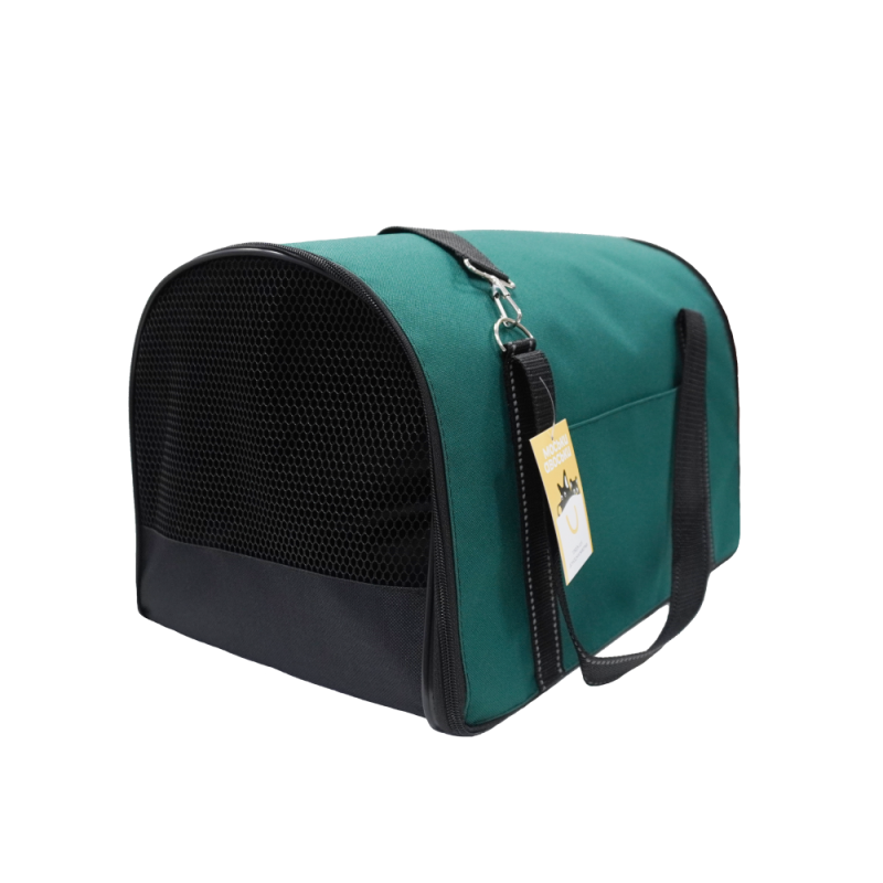 Моськи-Авоськи Сумка-переноска S 39х25х26 мягкий каркас, изумрудная (оксфорд)