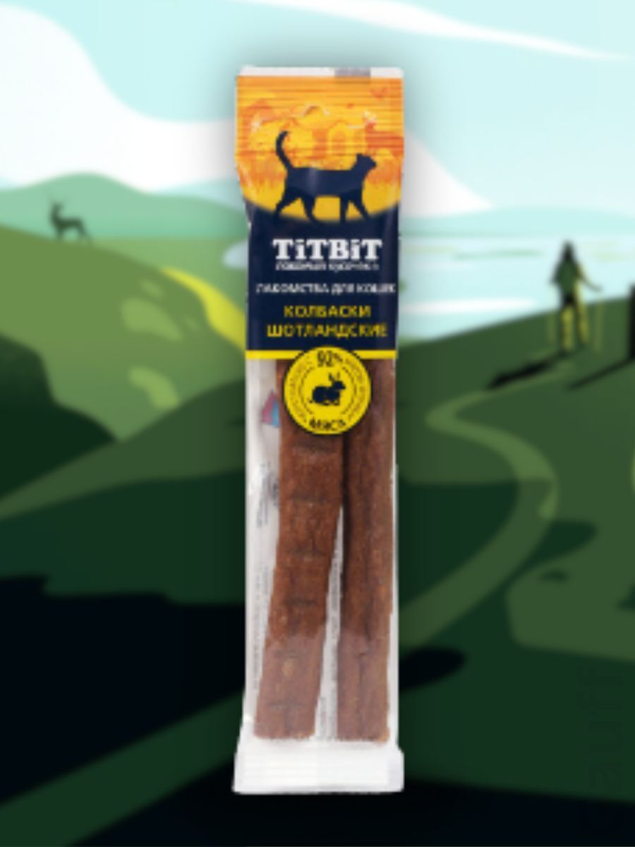 TiTBiT Лакомство Колбаски для кошек Шотландские 20 гр 4690538021736