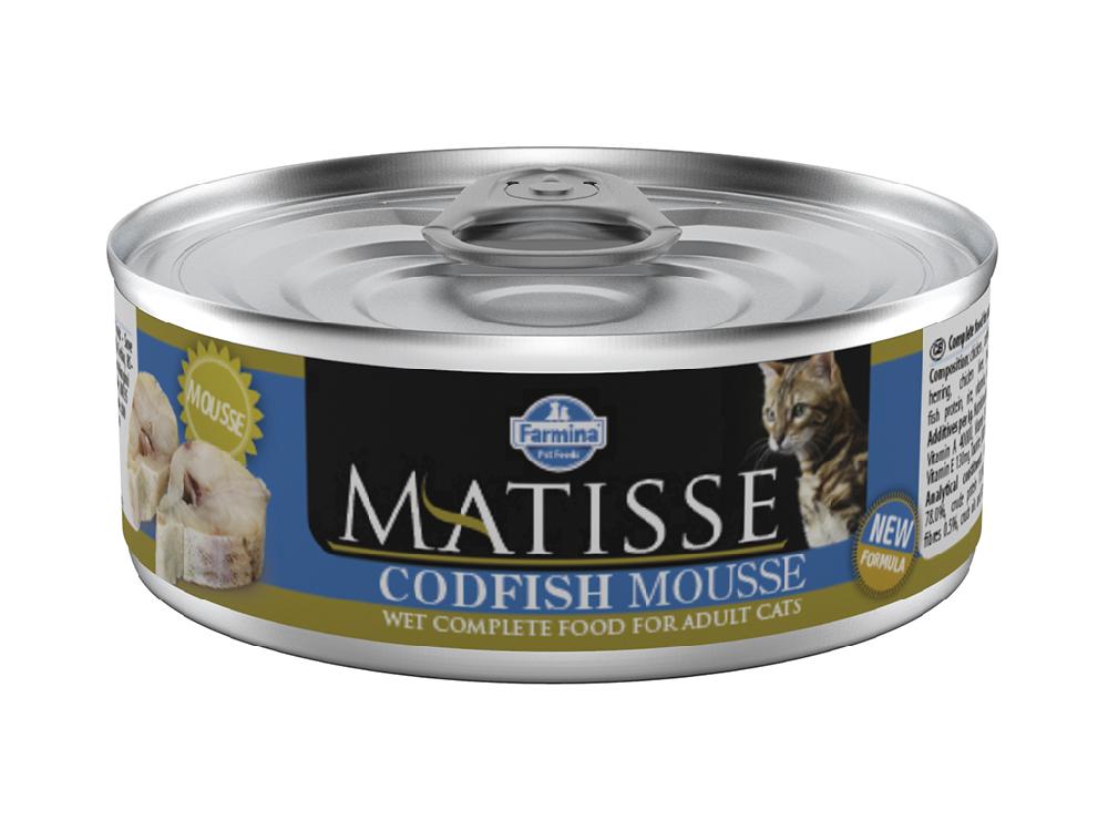 FARMINA Мусс для кошек Matisse, с треской, 85 г