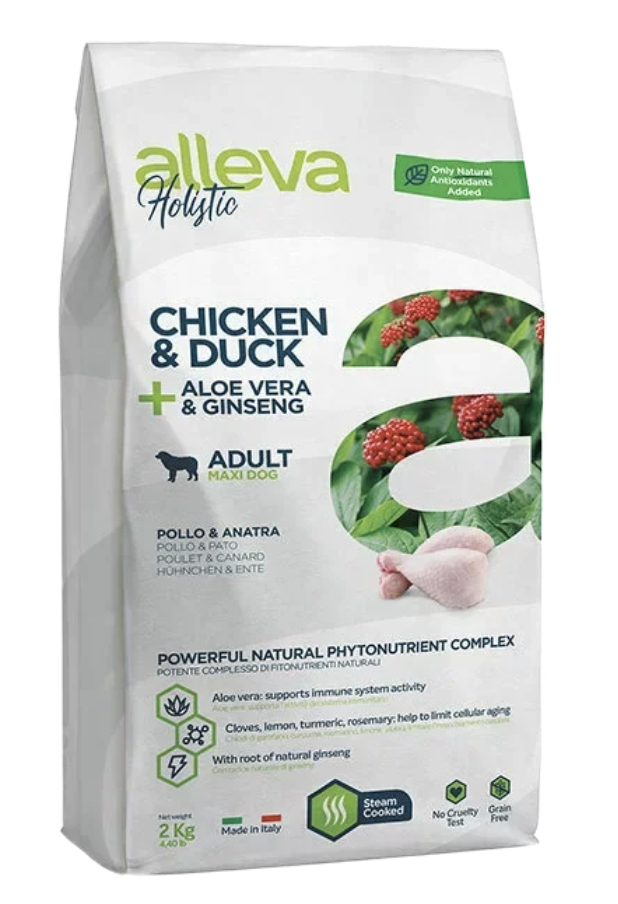 Alleva Holistiс Беззерновой корм для собак крупных пород с курицей 2 кг 8002754002318