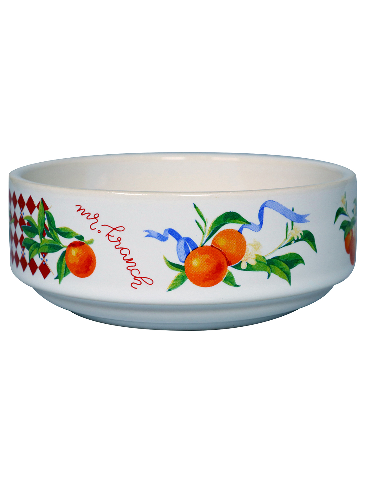 Миска Mr.Kranch для собак и кошек из фарфора, 350мл, белая