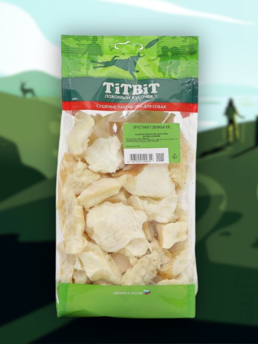 TiTBiT Лакомство Хрустики говяжьи XXL 195 гр 4607029100849