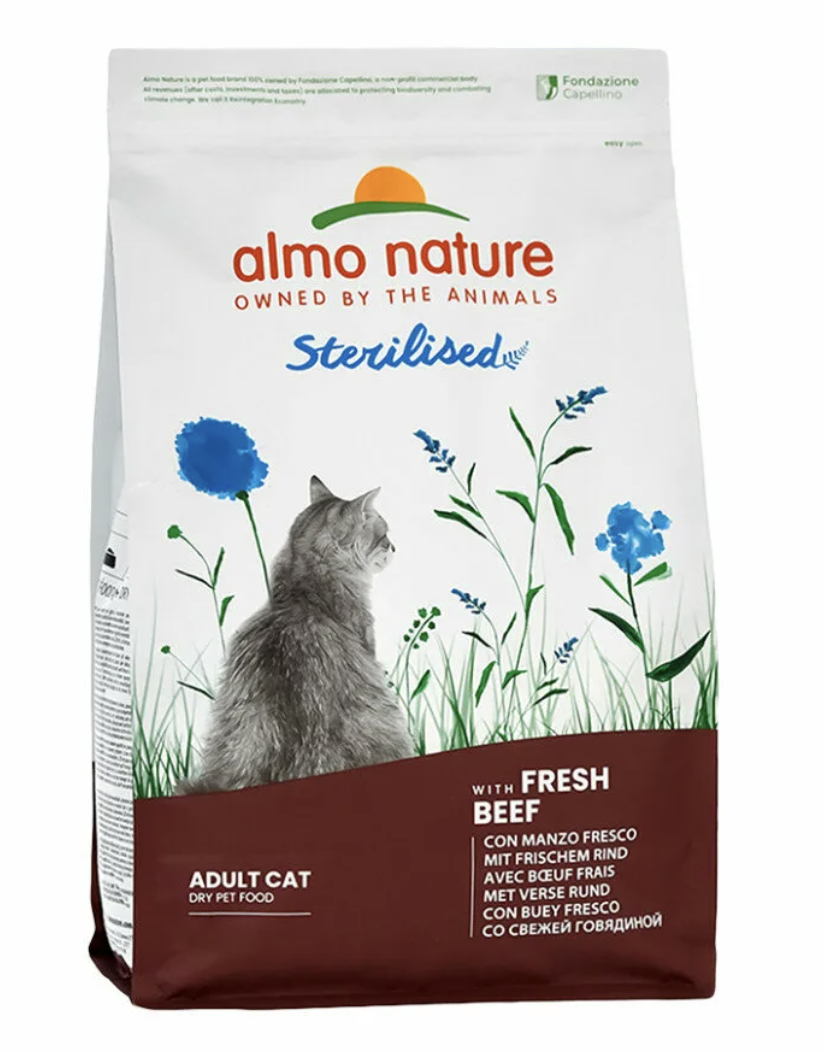 Сухой корм для стерилизованных кошек с говядиной 0,4 кг