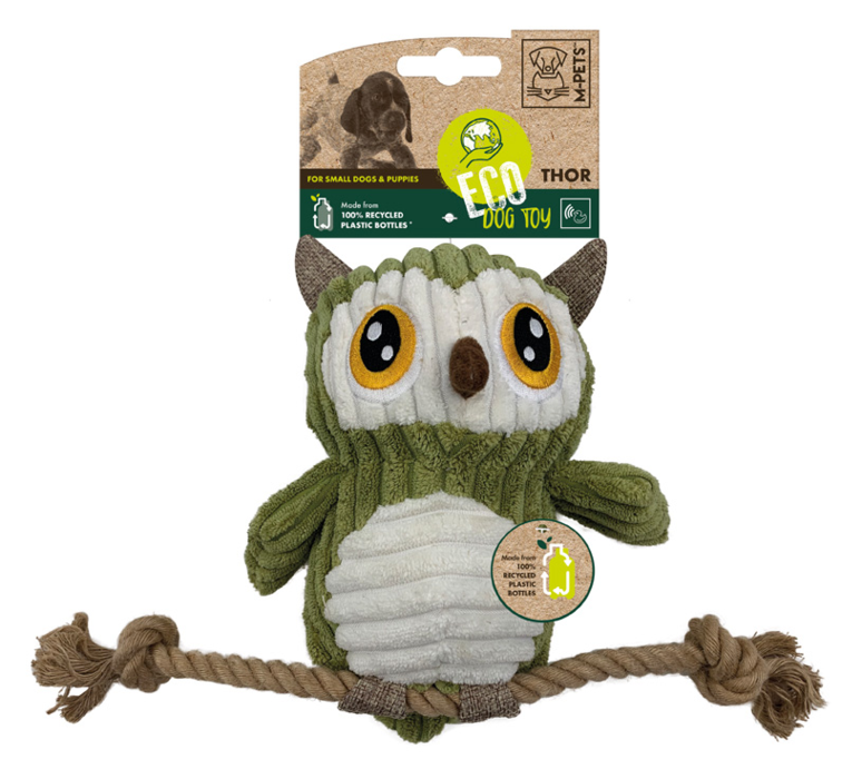 Игрушка СОВА С КАНАТОМ мягкая 30 см. 10641099 Mpets