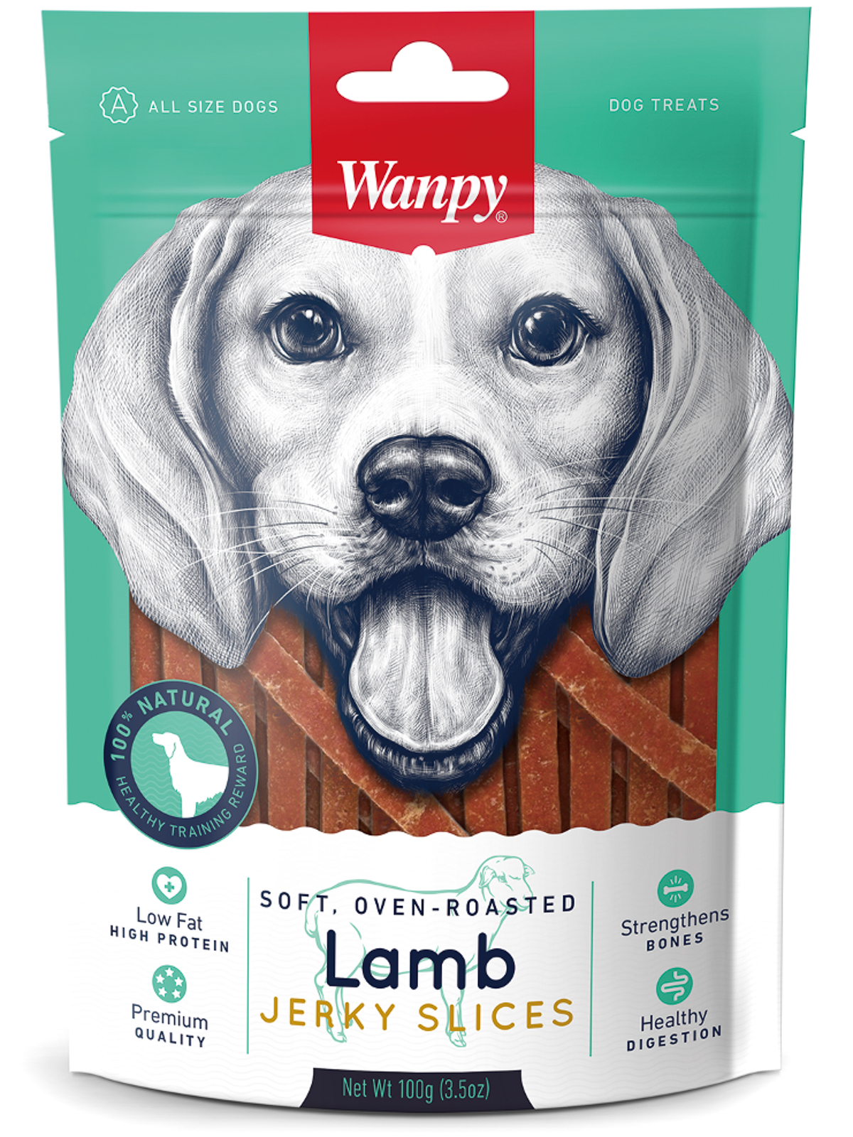 Wanpy Dog соломка из мяса ягненка 100 г
