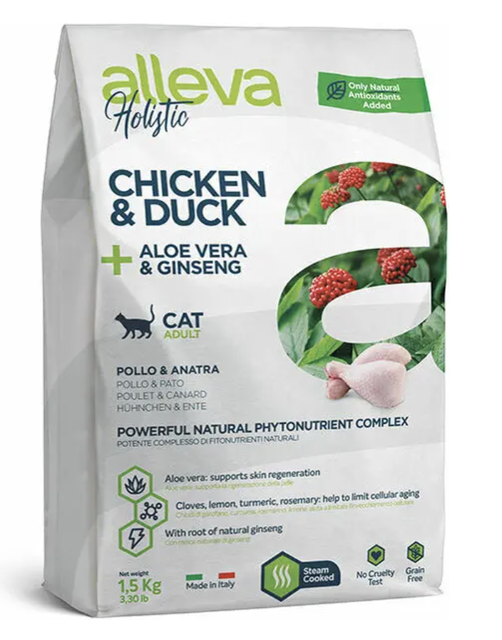 Alleva Сухой беззерновой корм для кошек с курицей 400 г 8002754002707