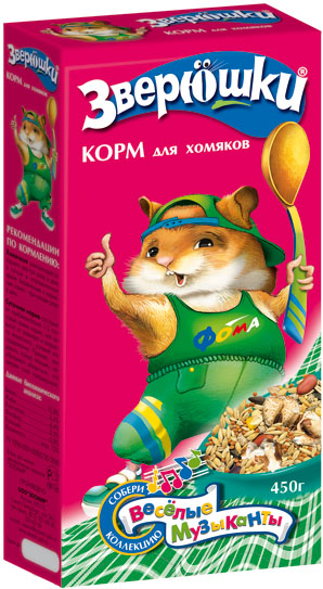 Корм для хомяков "Зверюшки" 450 г