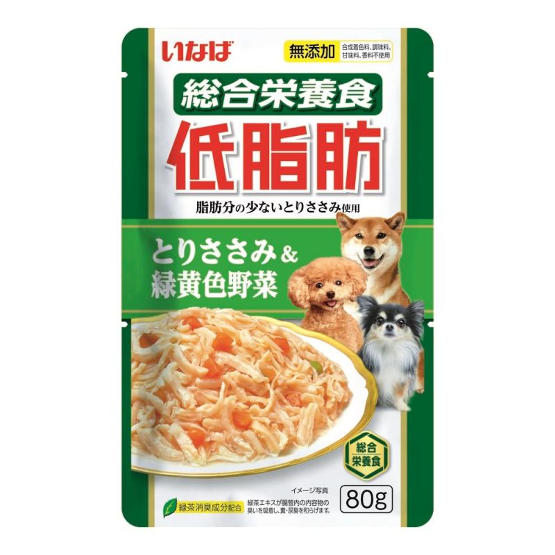 Inaba Влажный корм INABA Teishibo для собак Куриное филе и овощи в желе, пауч, 80 г