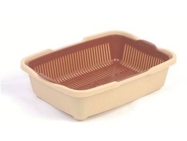 Туалет для котят Догуш малый с сеткой, 25,5*36,5*9,5 см