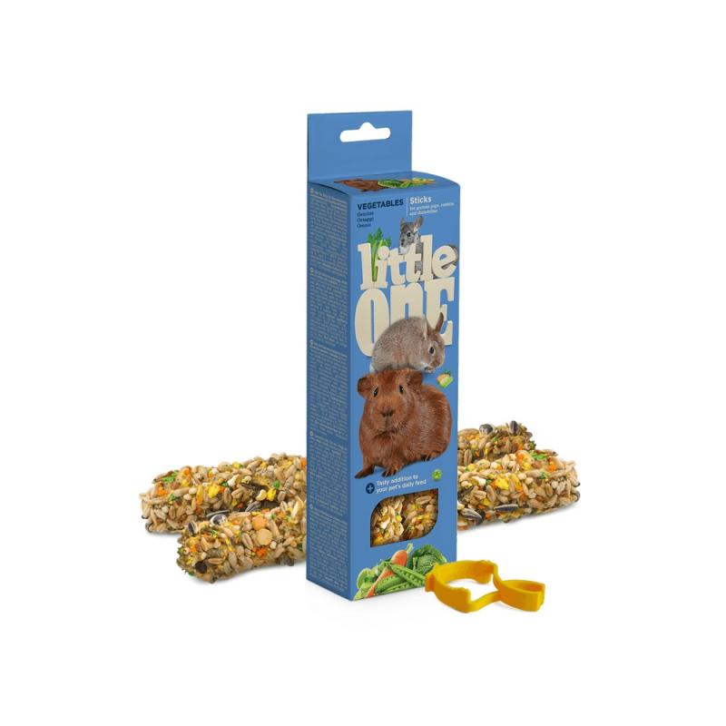 LITTLE ONE Палочки "Little One" (Литтл Ван) с овощами для морских свинок, кроликов и шиншилл 2*60 г