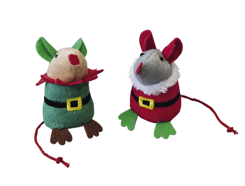 NOBBY МЫШКА SANTA Игрушка для кошек дисплей  8,5 см  1х36