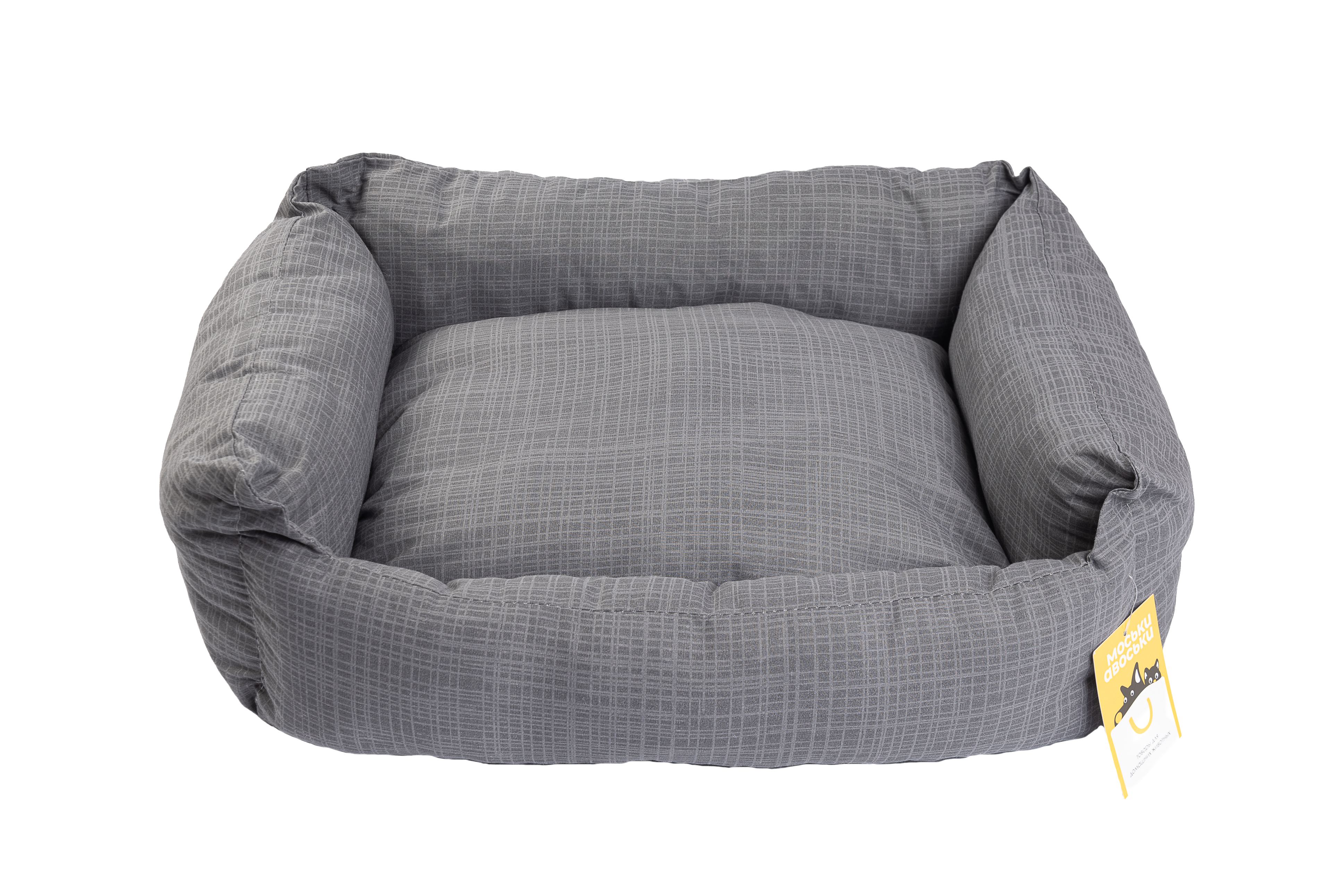 Моськи-Авоськи Лежанка СКАЗКА поплин ЛАВАНДА/СЕРЫЙ M 58х46х16