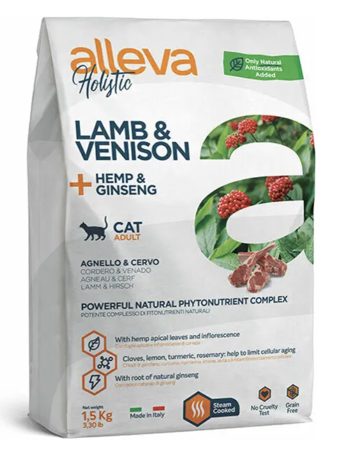 Alleva Сухой беззерновой корм для кошек с ягненком 10 кг 8002754101691