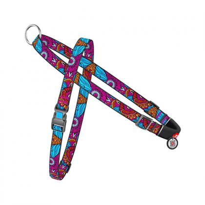 WAUDOG Nylon Шлея  "Лето" для собак, быстросъемная, с QR-паспортом, Ш 15 мм, А 40-55 см, В 45-60 см