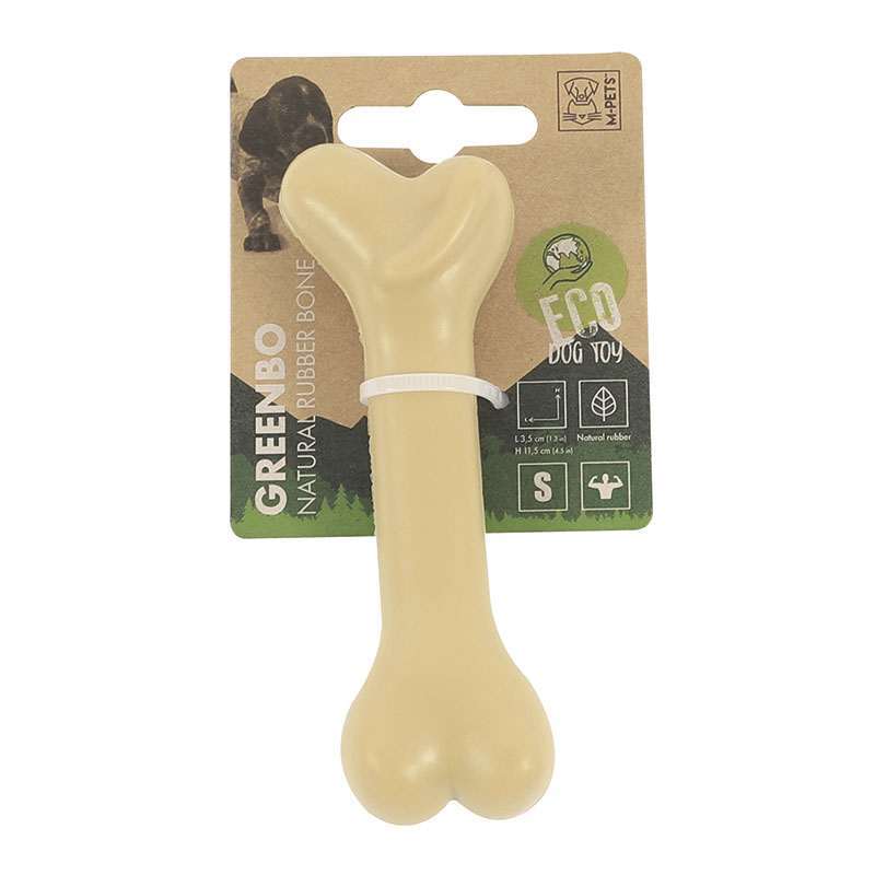 Игрушка MPets для собак кость из натурального каучука Гринбо, размер S, 11,5х3,5х2,5 см