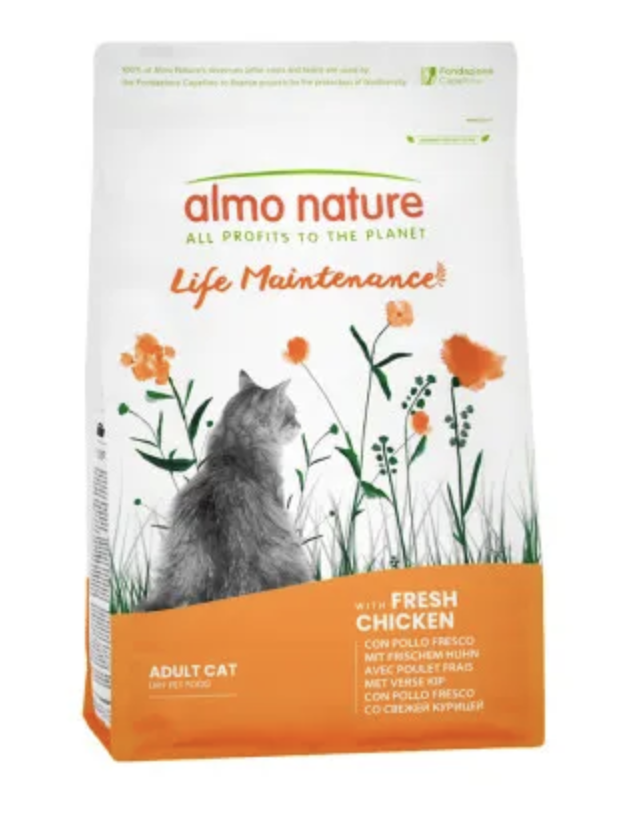 Almo Nature Сухой корм для кошек с курицей и коричневым рисом 12 кг