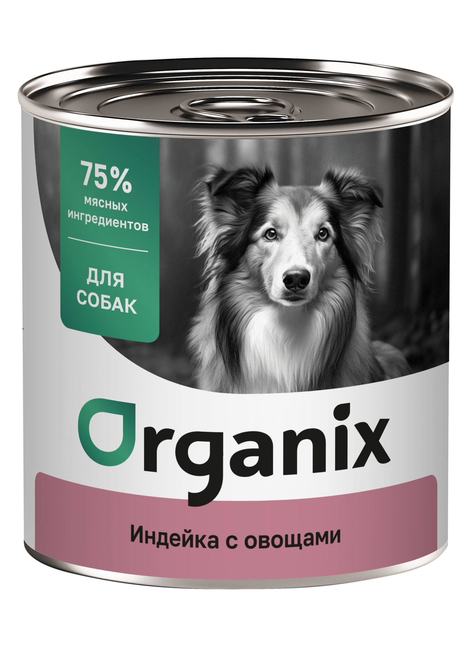 Organix Консервы для собак индейка с овощами 1шт-750гр 4640201676275 4601462131095