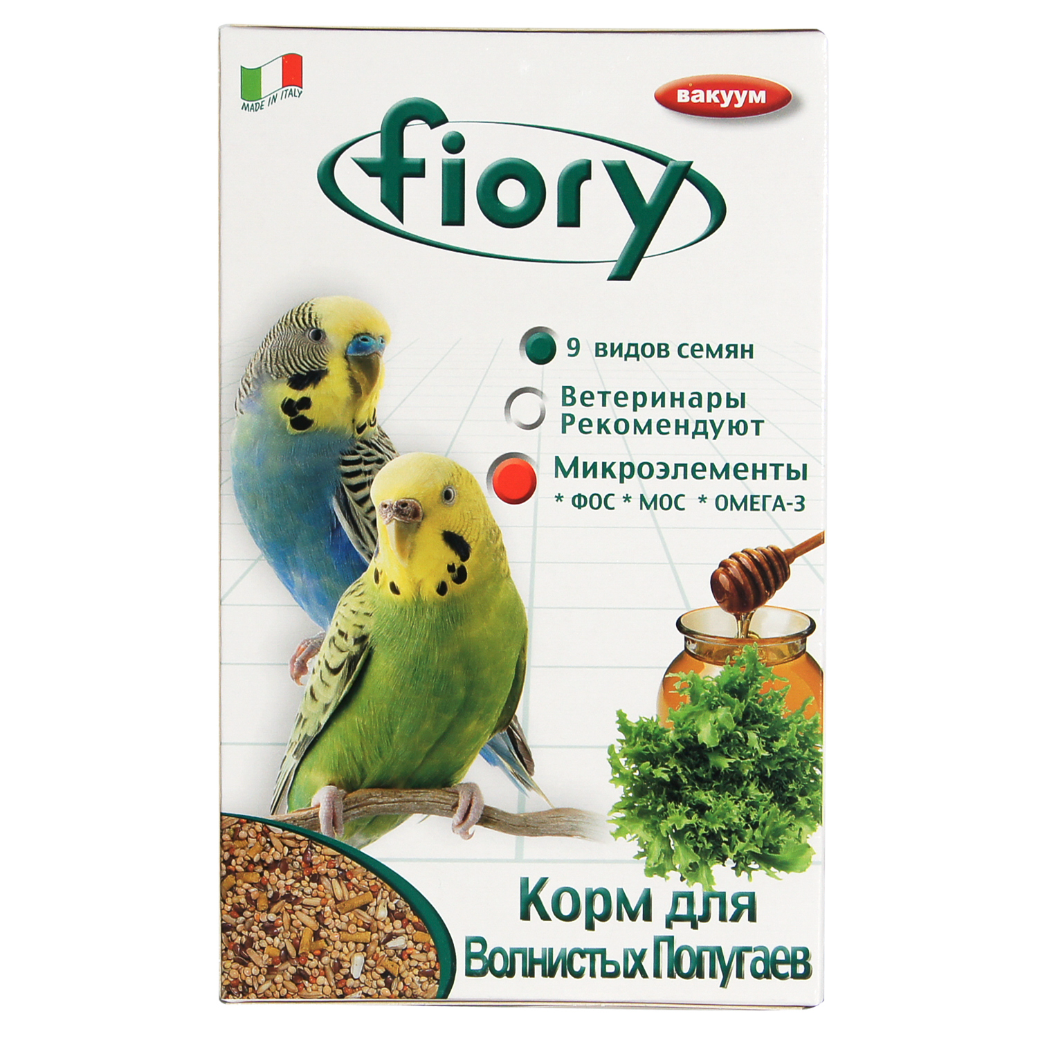 Корм Fiory Pappagallini для волнистых попугаев 400 г
