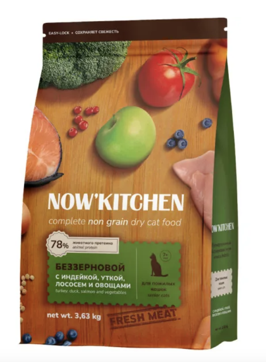 Сухой корм для кошек старше 7 лет с индейкой и уткой 3,63 кг
