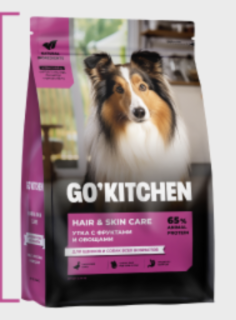 Сухой корм для щенков и собак с уткой 400гр