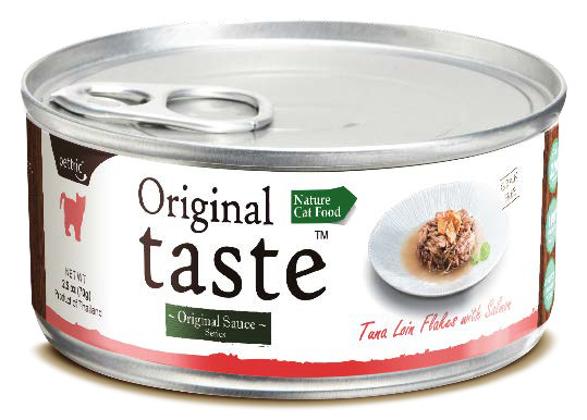 Петтрик Консервы Pettric Original Taste - ТУНЕЦ С ЛОСОСЕМ В СОУСЕ / Tuna Loin Flakes with Wild Salmon in Sauce 70 г