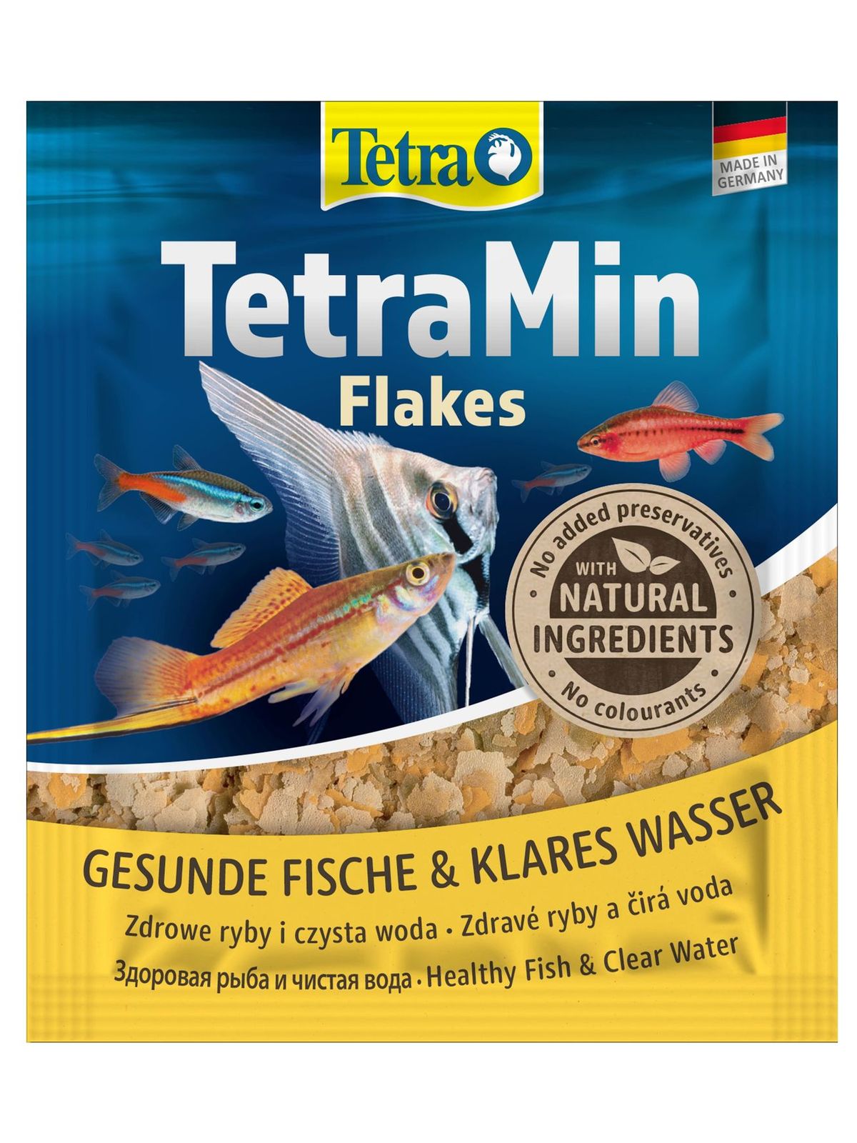 TetraMin корм для всех видов рыб в виде хлопьев 12 г (sachet)