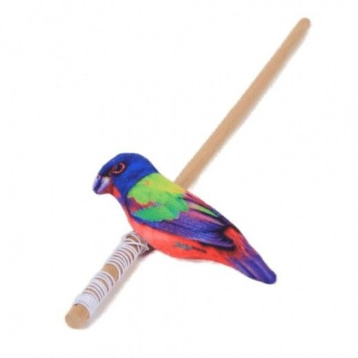 FOXIE  Игрушка для кошек Дразнилка Птица кардинал с валерианой и кошачьей мятой