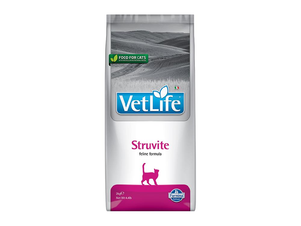 Сухой корм для кошек Farmina Vet life Struvite, при мочекаменной болезни, лечебный, ветеринарная диета, 2 кг
