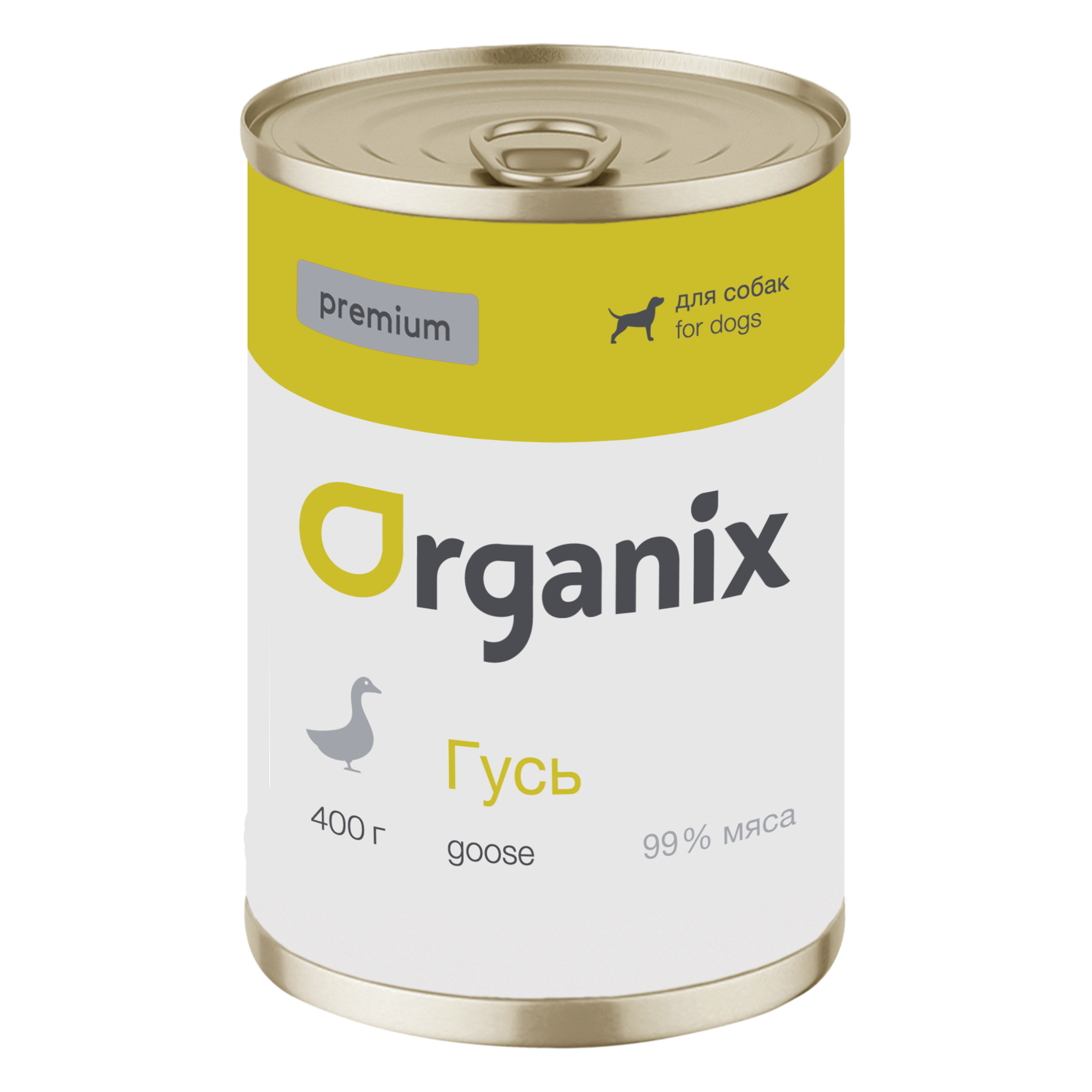 Organix Влажный корм для собак с гусем 1шт-400г 4640201675506 4604278533596